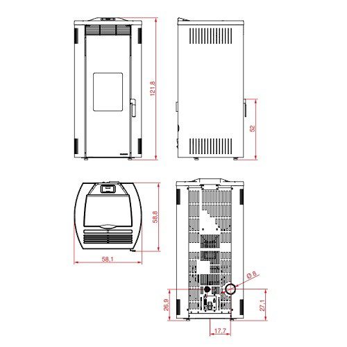 Poêle à granulés PALAZZETTI Ecofire Giorgia 12 kW – Image 3