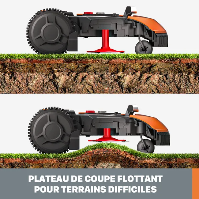 Robot tondeuse connecté WORX LANDROID PLUS - Jusqu'à 700m² - WR167E – Image 4