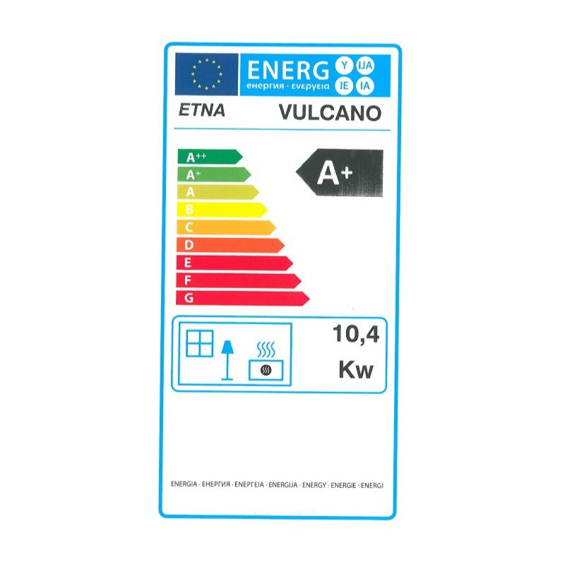 Pack poêle à granulés Vulcano SMS + Kit d'installation sortie arrière 12 kw – Image 3