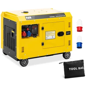 Groupe électrogène diesel - 7220 / 8500 W - 30 L - 240/400 V - mobile - AVR