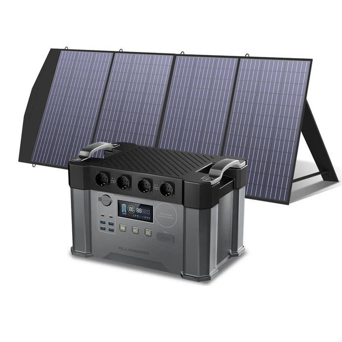 Kit générateur solaire ALLPOWERS 2400W (S2000 Pro + panneau solaire SP033 200W)