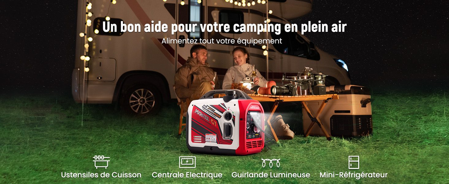 maXpeedingrods Groupe Electrogene Silencieux GPL et Essence 3500W Inverter Générateur Démarrage via App Bluetooth® – Image 11