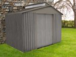 Abri de jardin Métal Gris bois vieilli 4,83m² – CHALET & JARDIN