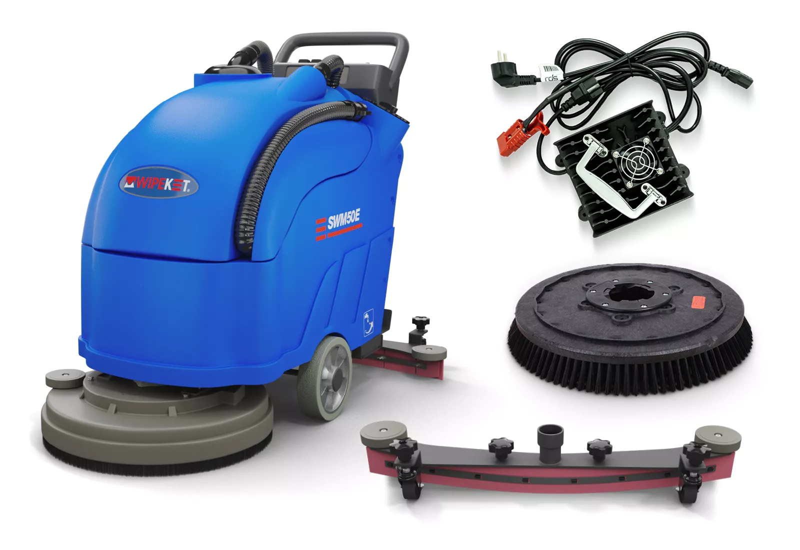 Autolaveuse SWM50E avec batterie 2.200 m²/h, diamètre de brosse 490 mm, wipeket – Image 7