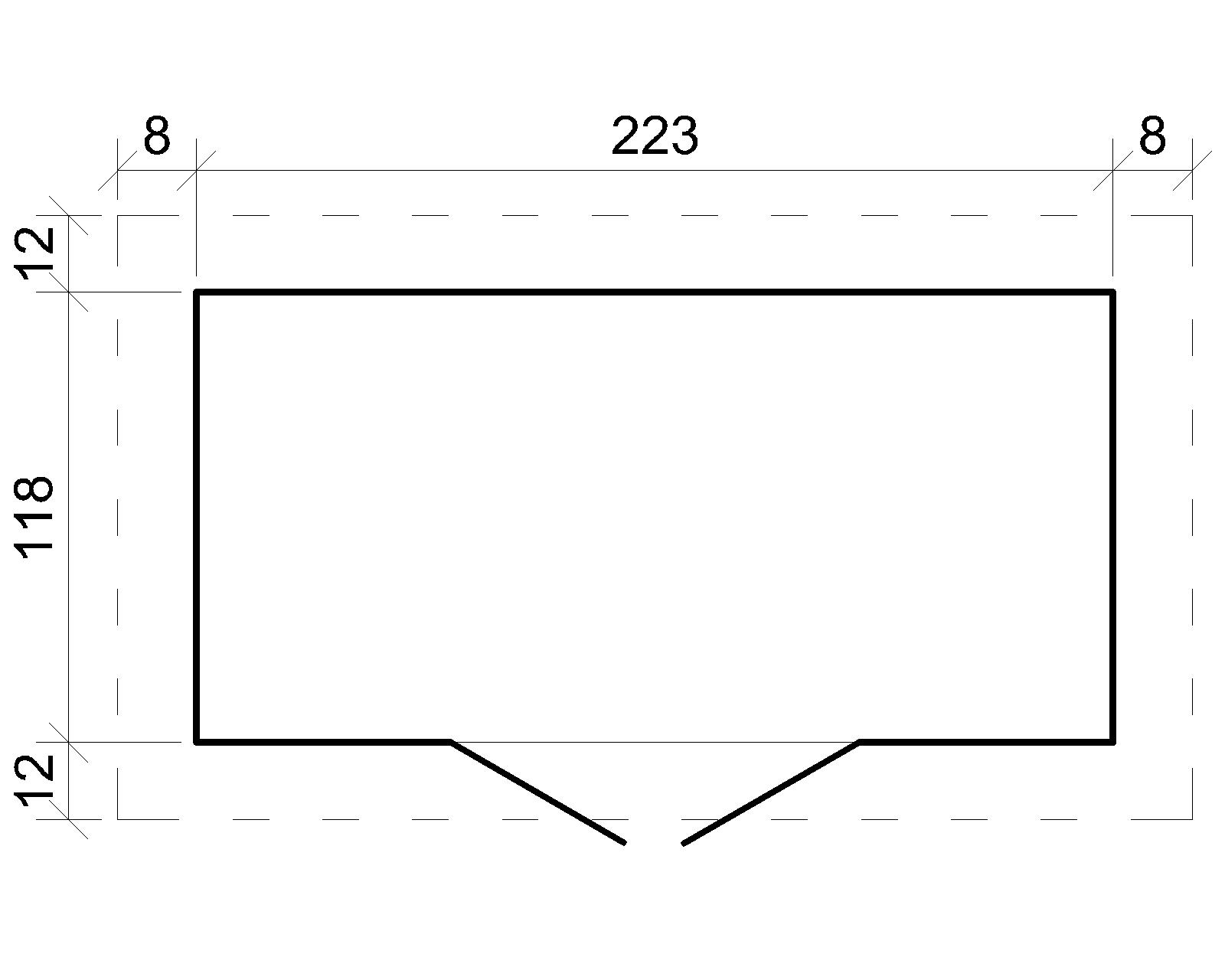 Abri de jardin en bois M310 – 235 x 130 cm – 3 m2 – Image 7