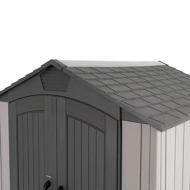 Abri de jardin en résine Stormdust Lifetime coloris gris & anthracite surface extérieure 4,58 m² – Image 3