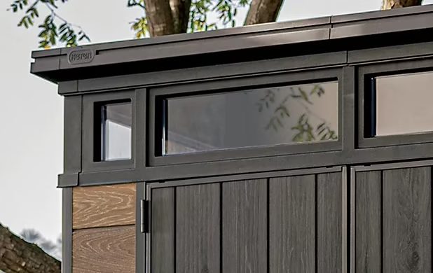 Abri de jardin WALNUT Signature 117 en résine coloris noyer - 7,4 m² - KETER – Image 3