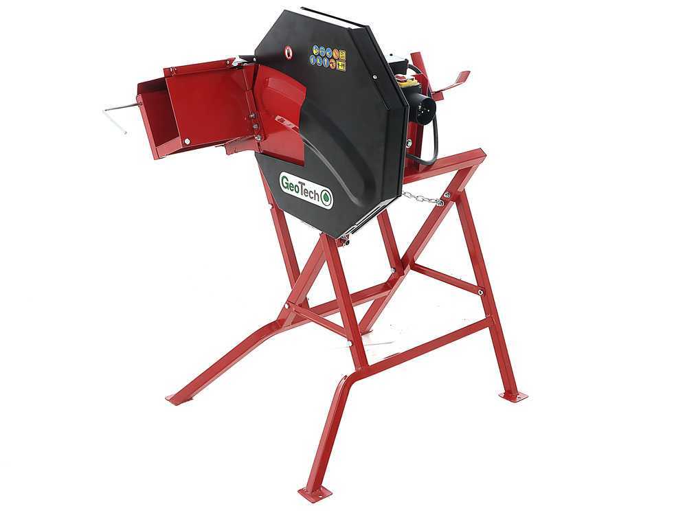 GeoTech SA 410 - Scie à bûches circulaire à chevalet électrique - coupe max 140 mm – Image 5