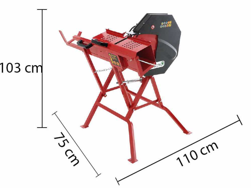 GeoTech SA 410 - Scie à bûches circulaire à chevalet électrique - coupe max 140 mm – Image 8