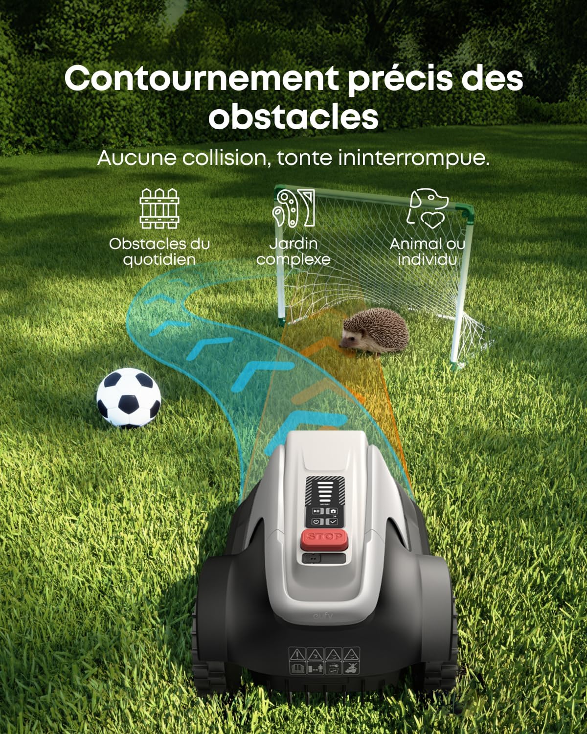 Robot tondeuse Eufy E15 Solo sans fil entrée gamme – Image 5