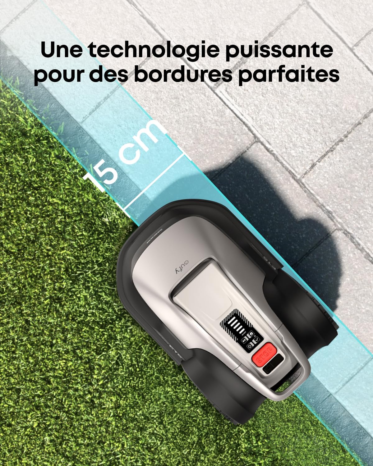 Robot tondeuse Eufy E15 Solo sans fil entrée gamme – Image 6